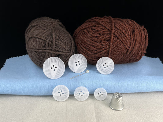 White Horn Imitation Resin Buttons, 15-28mm (24L-44L). 4-Hole Sew On for Suits, Pants, Dresses, Coats, Jackets & Sweaters