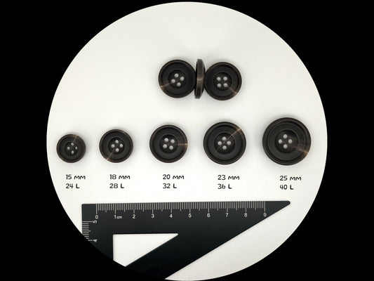 Button Size Chart: Ligne to mm, cm and Inches Conversion Table