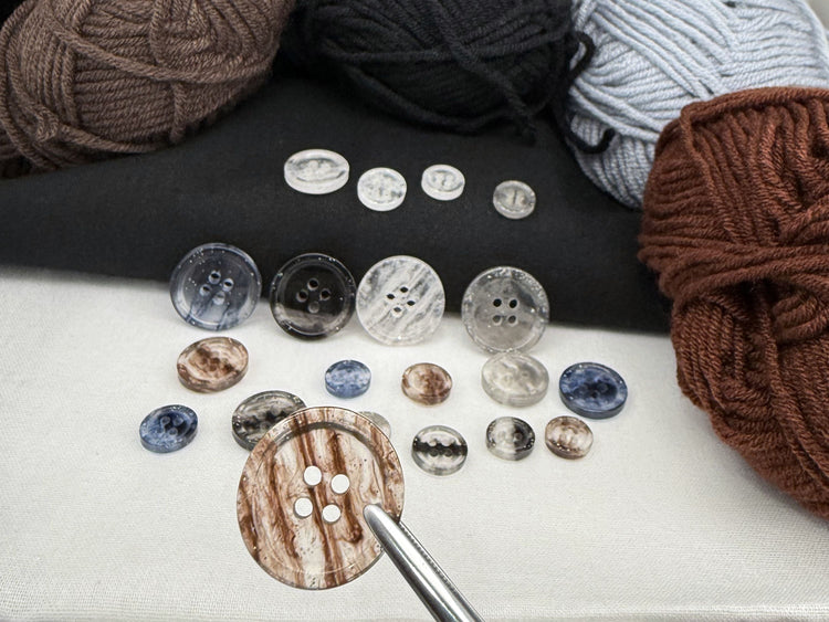 Marble Imitation Buttons