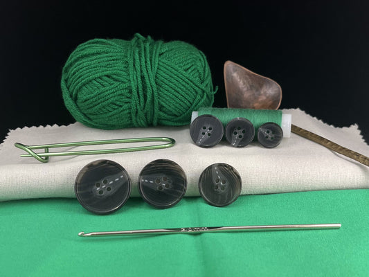 Black Horn Imitation Resin Buttons, 15-28mm (24L-44L). 4-Hole Sew On for Suits, Pants, Dresses, Coats, Jackets & Sweaters
