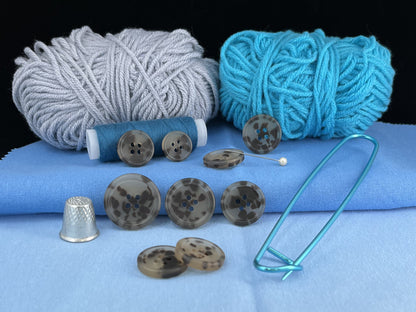 Brown Camouflage Buttons, 15-25mm (24L-40L). Multi Colored. 4-Hole Sew On for Suits, Pants, Dresses, Coats, Jackets & Sweaters