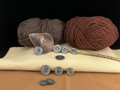 Grey Pearl Imitation Buttons, Recycled Plastic, 11.5mm-15mm (18L-24L), 4-Hole Sew On for Shirts, Pants, Blouses, Dresses & Crafts