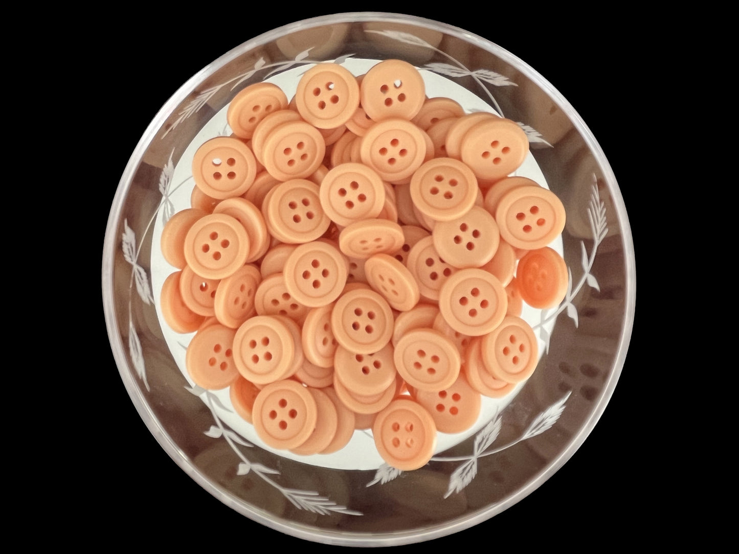 Premium Apricot Buttons, Recycled Plastic, 12.7mm (20L). 4-Hole Sew On for Shirts, Pants, Blouses, Dresses, Skirts, Apparel, Kids Clothes