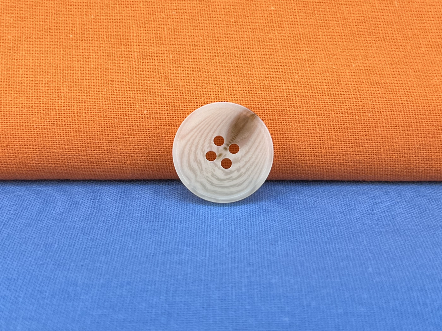Natural Cream Horn Imitation Buttons, 15-25mm (24L-40L). 4-Hole Sew On for Pants, Dresses, Coats, Jackets, Sweaters & Crafts