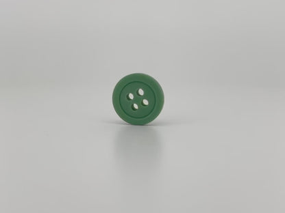 Premium Green Buttons, Recycled Plastic, 12.7mm (20L). 4-Hole Sew On for Shirts, Pants, Blouses, Dresses, Skirts, Apparel, Kids Clothes
