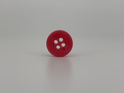 Rust Pink Corozo Imitation Buttons, Recycled Plastic, 12.7mm (20L). 4-Hole Sew On for Shirts, Blouses, Kids Clothes, Apparel, Sewing, Crafts