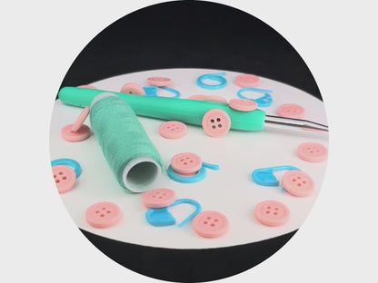 Pastel Pink Buttons, Recycled Plastic, 12.7mm (20L). 4-Hole Sew On for Shirts, Pants, Blouses, Dresses, Skirts, Apparel, Kids Clothes