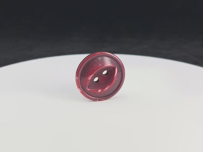 Bordeaux Red Fish Eye Pearl Imitation Buttons, Multi-Colored, 18-23mm (28L, 32L & 36L). 2-Hole Sew On for Jackets, Coats, Apparel, Crafts