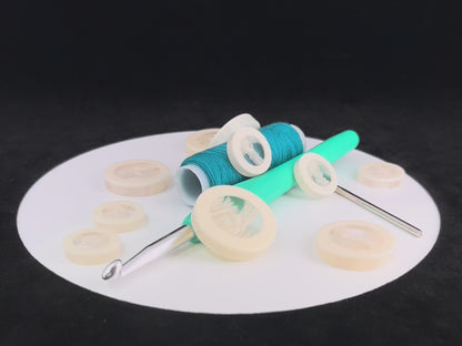 Off-White Translucent Horn Imitation Buttons with Solid Rim. 18-28mm (28L-44L), 2-Hole Sew On, for Jackets, Coats, Apparel & Crafts