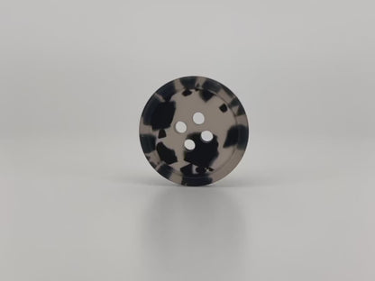 Dark Grey Camouflage Buttons,15-25mm (24L-40L). Multi Colored. 4-Hole Sew On for Suits, Pants, Dresses, Coats, Jackets & Sweaters