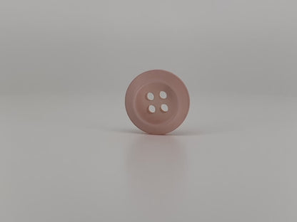 Pink Pearl Imitation Buttons, Recycled Plastic, 11.5mm-15mm (18L-24L), 4-Hole Sew On for Shirts, Pants, Blouses, Dresses & Craft projects
