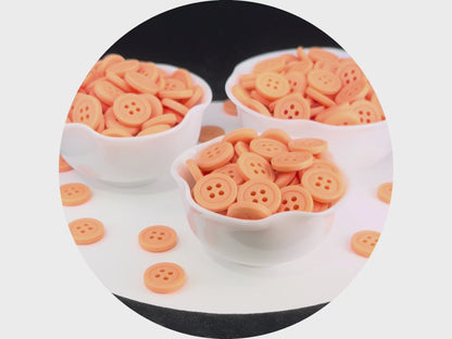 Premium Apricot Buttons, Recycled Plastic, 12.7mm (20L). 4-Hole Sew On for Shirts, Pants, Blouses, Dresses, Skirts, Apparel, Kids Clothes