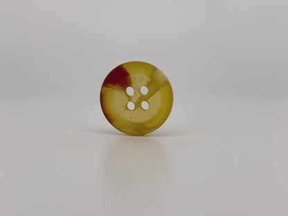 Light Coffee Brown Horn Imitation Resin Buttons,18mm & 25mm (28L & 40L). 4-Hole Sew On for Suits, Pants, Dresses, Coats, Jackets & Sweaters