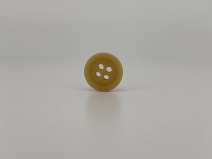 Premium Cream Buttons, Recycled Plastic, 12.7mm (20L). 4-Hole Sew On for Shirts, Pants, Blouses, Dresses, Skirts, Apparel, Crafts