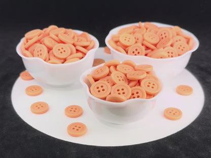 Premium Apricot Buttons, Recycled Plastic, 12.7mm (20L). 4-Hole Sew On for Shirts, Pants, Blouses, Dresses, Skirts, Apparel, Kids Clothes