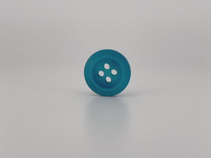 Light Blue Pearl Imitation Buttons, Recycled Plastic, 11.5mm-15mm (18L-24L), 4-Hole Sew On for Shirts, Pants, Blouses, Dresses & Crafts